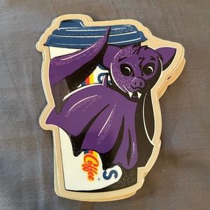 GLOW IN THE DARK BAT DUTCH BROS STICKERS